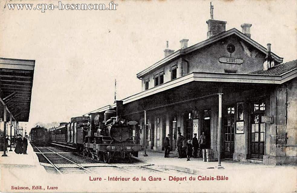 Lure - Intérieur de la Gare - Départ du Calais-Bâle